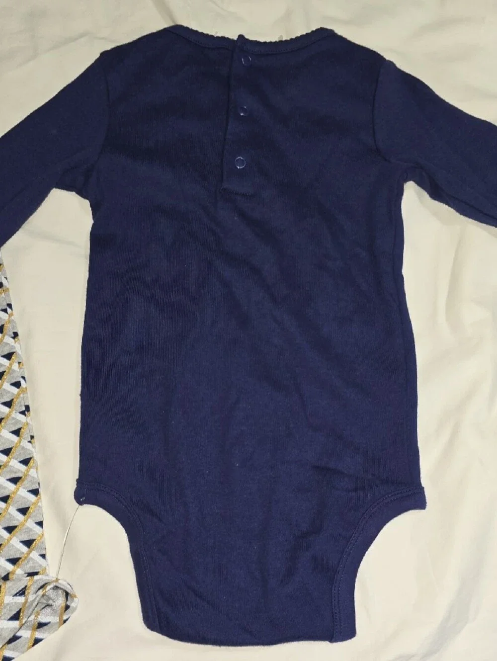 Carter's Navy and Gold 'Happy with Mommy & Daddy' Pajama Set